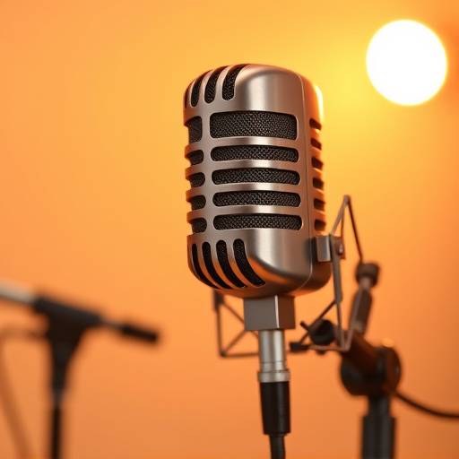 Professionelles Mikrofon im Studio